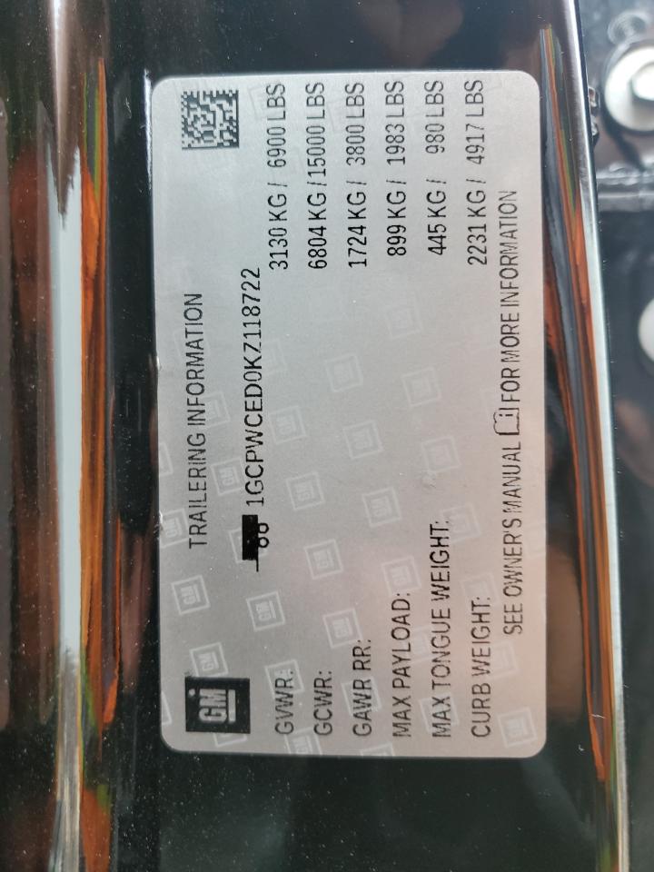 1GCPWCED0KZ118722 CHEVROLET ALL Models 2019