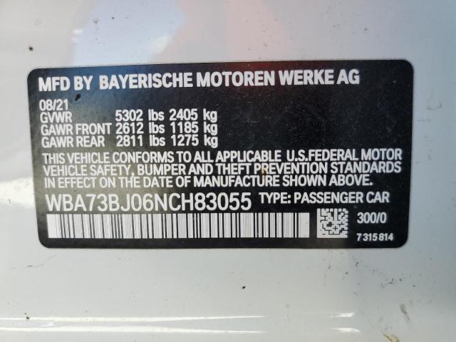 WBA73BJ06NCH83055 | 2022 BMW 540 XI