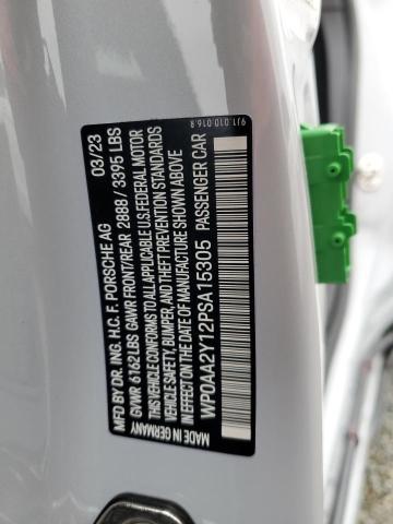 2023 PORSCHE TAYCAN WP0AA2Y12PSA15305