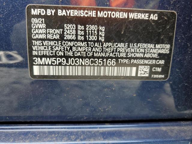 2022 BMW 330XE - 3MW5P9J03N8C35166