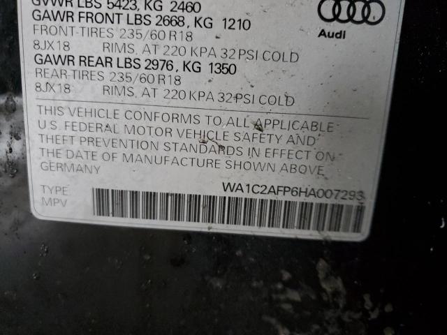 VIN WA1C2AFP6HA007293 2017 Audi Q5, Premium no.13