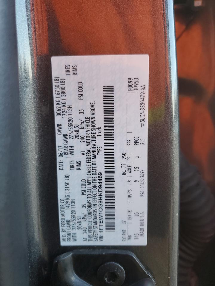 1FTEW1CG9HKD94469 FORD F-150 2017