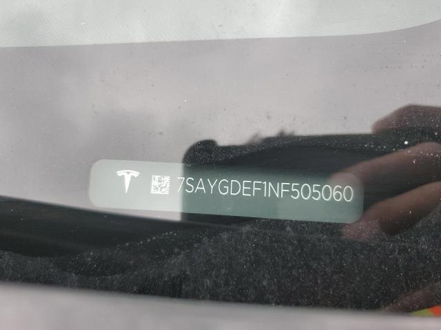 2022 Tesla Model Y VIN: 7SAYGDEF1NF505060 Lot: 40029024