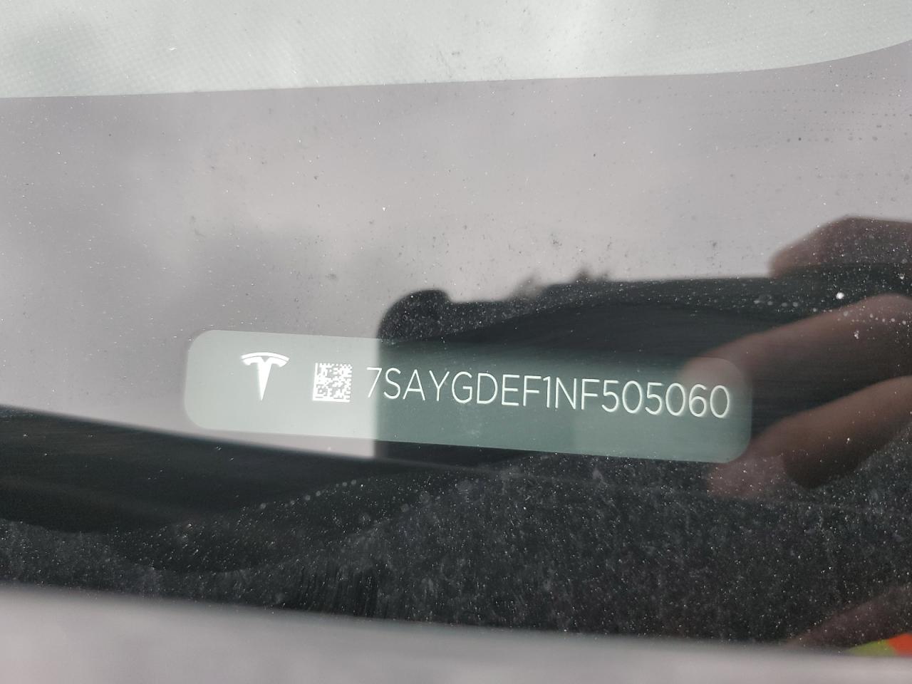 7SAYGDEF1NF505060 2022 Tesla Model Y