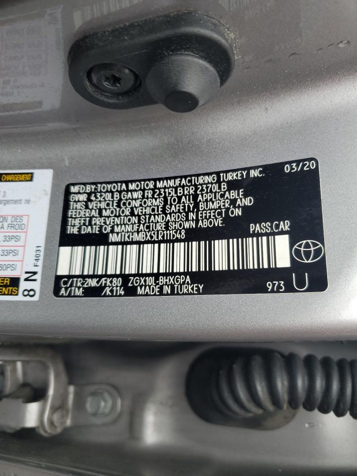 NMTKHMBX5LR111548 TOYOTA C-HR 2020