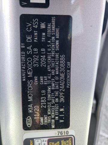 3KPF24AD3ME308886 2021 Kia Forte Fe