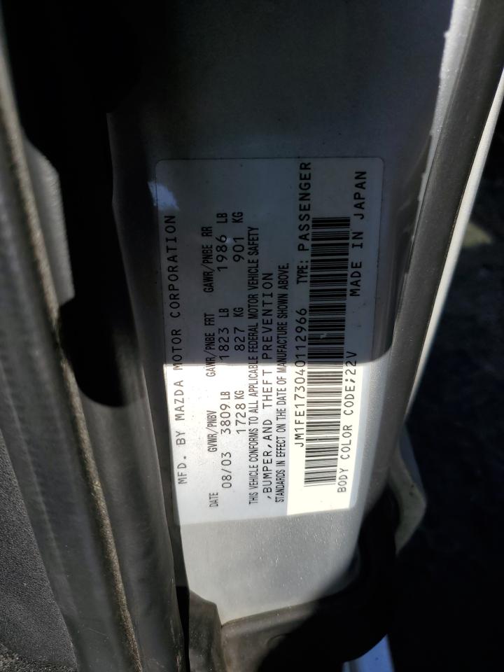 JM1FE173040112966 2004 Mazda Rx8