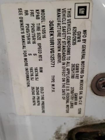 1997 Chevrolet Tahoe K1500 VIN: 3GNEK18R1VG125771 Lot: 40336624