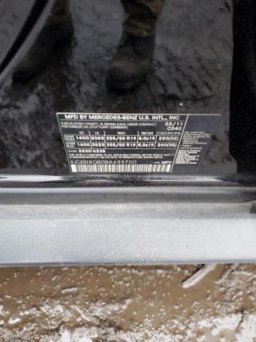 2011 Mercedes-Benz Ml 350 4Matic VIN: 4JGBB8GB0BA699700 Lot: 39955994