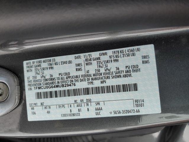 1FMCU0G64MUB29476 2021 FORD ESCAPE - Image 13