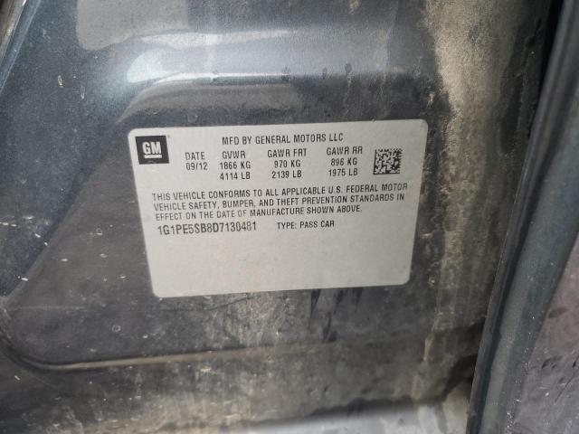 2013 Chevrolet Cruze Lt VIN: 1G1PE5SB8D7130481 Lot: 39747224