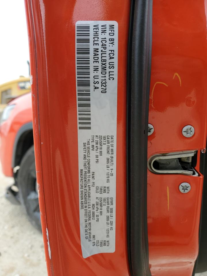 1C4PJLLBXMD113270 JEEP GRAND CHER 2021