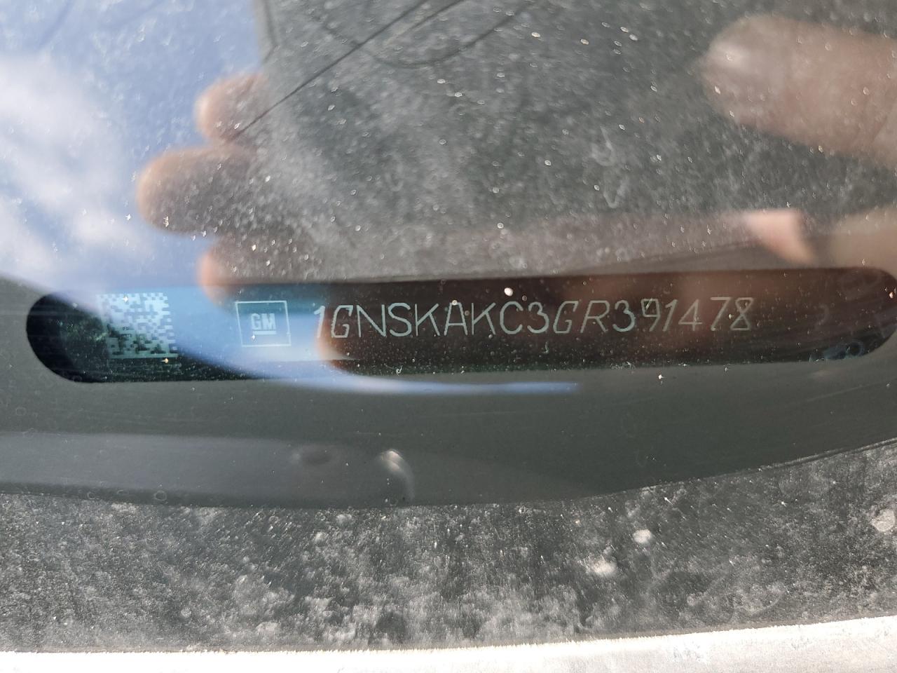 1GNSKAKC3GR391478 CHEVROLET TAHOE 2016