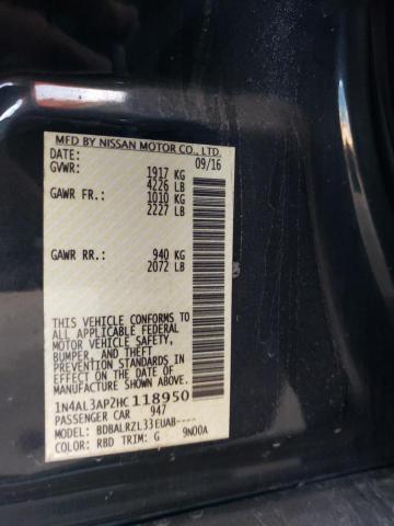 2017 NISSAN ALTIMA 2.5 - 1N4AL3AP2HC118950