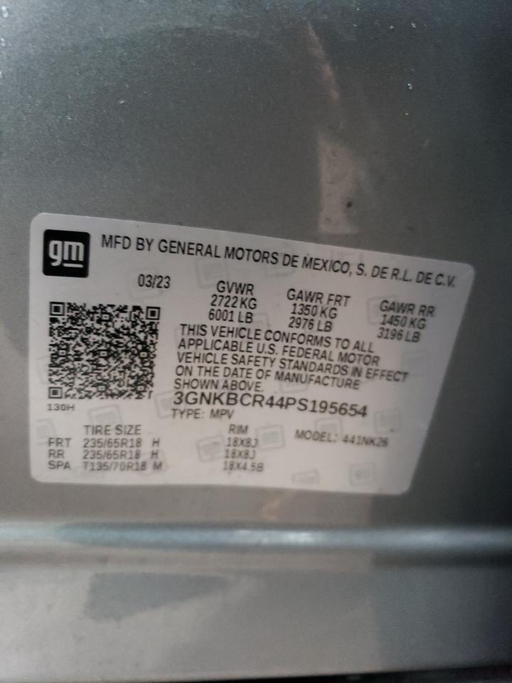 3GNKBCR44PS195654 CHEVROLET BLAZER 2023