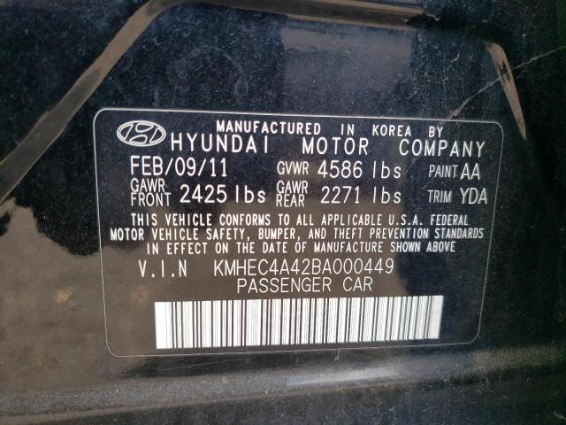 KMHEC4A42BA000449 | 2011 Hyundai sonata hybrid