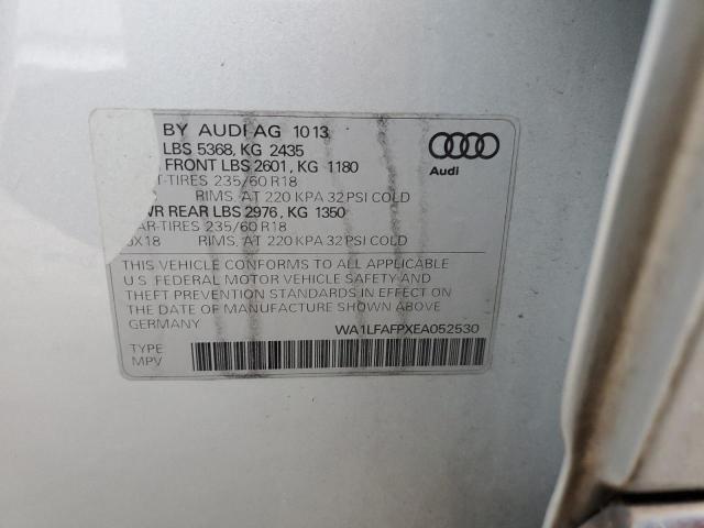 WA1LFAFPXEA052530 2014 AUDI Q5, photo no. 12