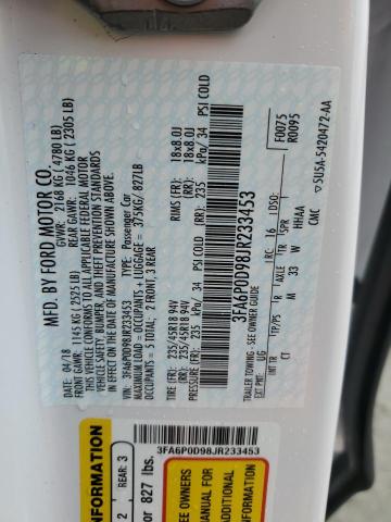 2018 FORD FUSION TIT 3FA6P0D98JR233453