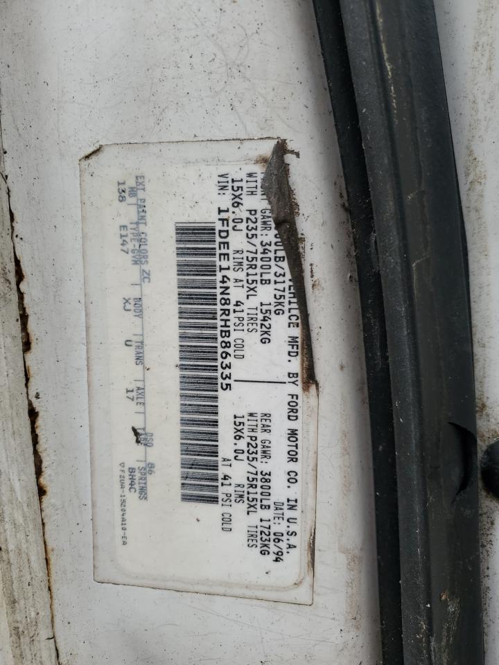 1FDEE14N8RHB86335 1994 Ford Econoline E150 Van