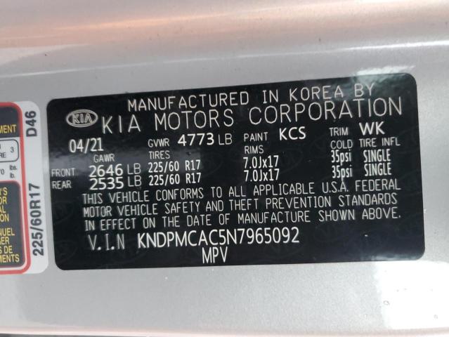 KNDPMCAC5N7965092 Kia Sportage L 12