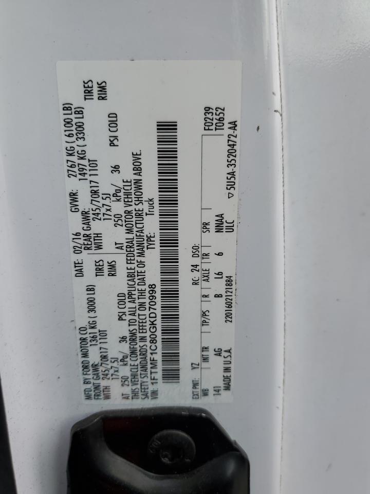 1FTMF1C80GKD70998 FORD All Models 2016