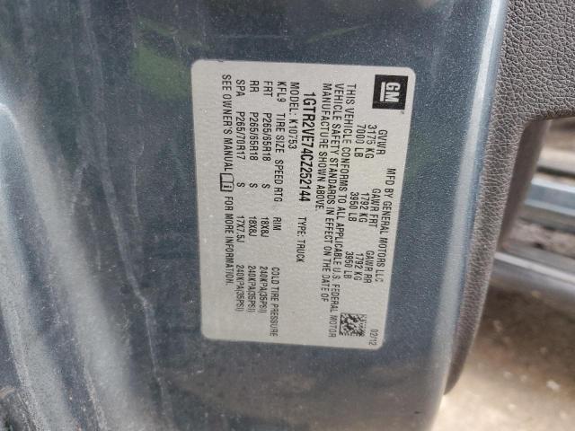 2012 GMC Sierra K1500 Sle VIN: 1GTR2VE74CZ252144 Lot: 37450034