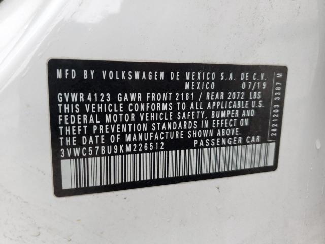 VIN 3N1CE2CPXKL358217 2019 Nissan Versa, Note SV no.12