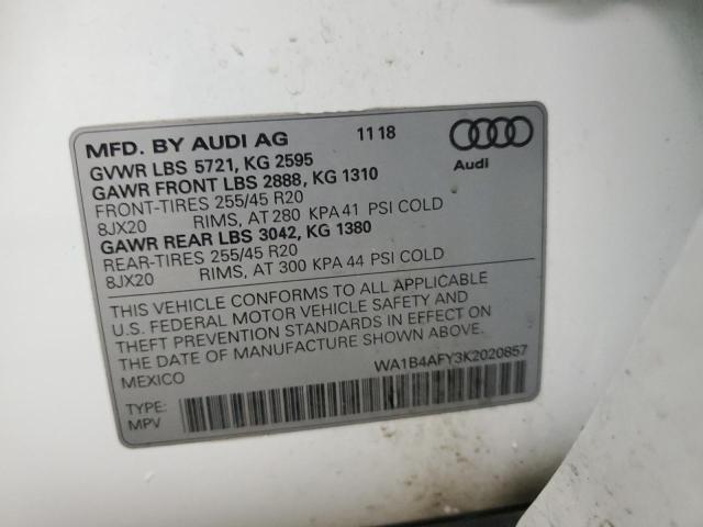 WA1B4AFY3K2020857 2019 AUDI SQ5 - Image 12