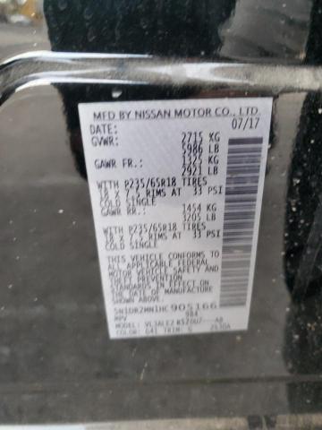 2017 NISSAN PATHFINDER 5N1DR2MN1HC905166