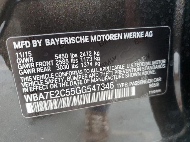 VIN WBA7E2C55GG547346 2016 BMW 7 Series, 740 I no.12