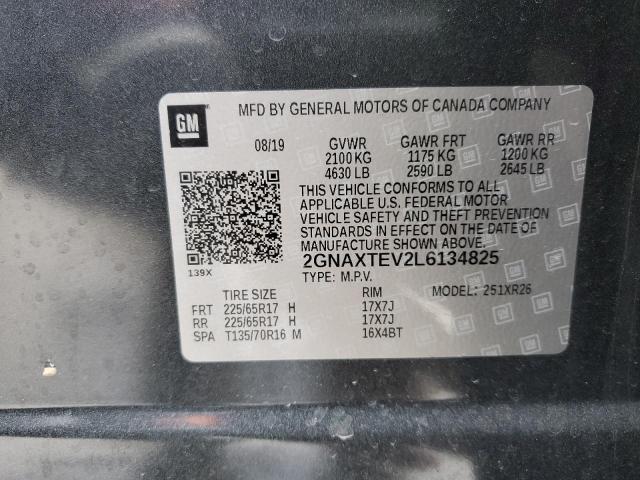 2020 CHEVROLET EQUINOX LT - 2GNAXTEV2L6134825
