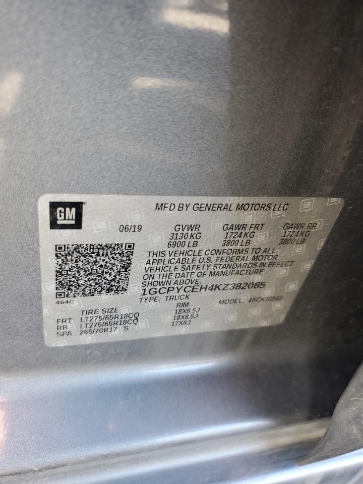 1GCPYCEH4KZ382085 CHEVROLET ALL Models 2019