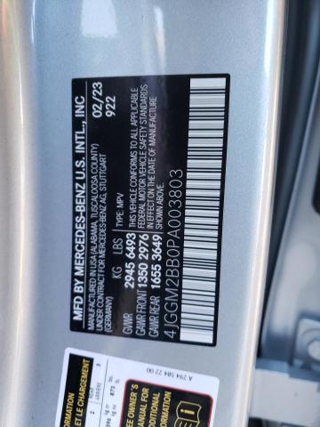 2023 MERCEDES-BENZ EQE SUV 35 - 4JGGM2BB0PA003803