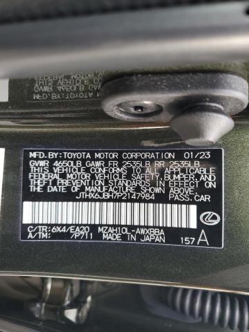 2023 LEXUS UX 250H BA JTHX6JBH7P2147984