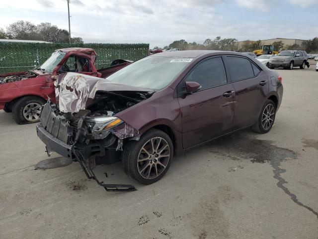 Sedans TOYOTA COROLLA 2017 Burgundy