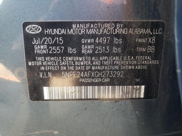 5NPE24AFXGH273292 | 2016 Hyundai sonata se