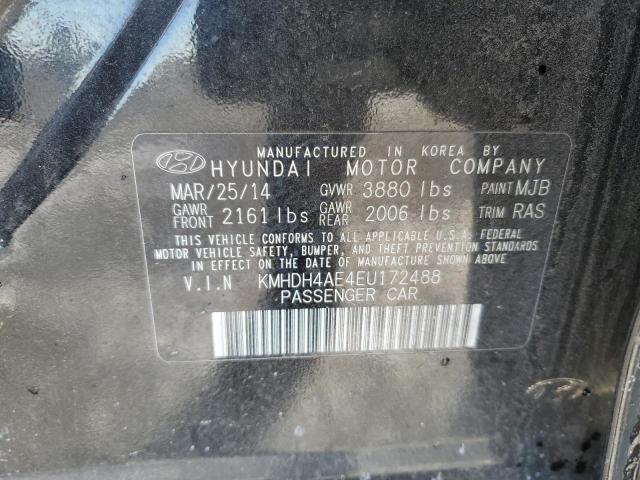 KMHDH4AE4EU172488 | 2014 HYUNDAI ELANTRA SE