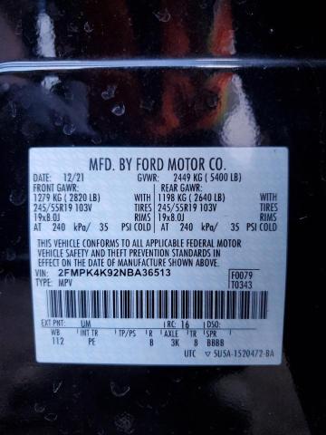 2FMPK4K92NBA36513 2022 FORD EDGE, photo no. 13