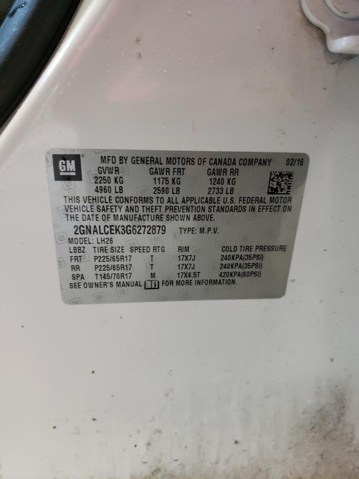 2GNALCEK3G6272879 CHEVROLET EQUINOX 2016