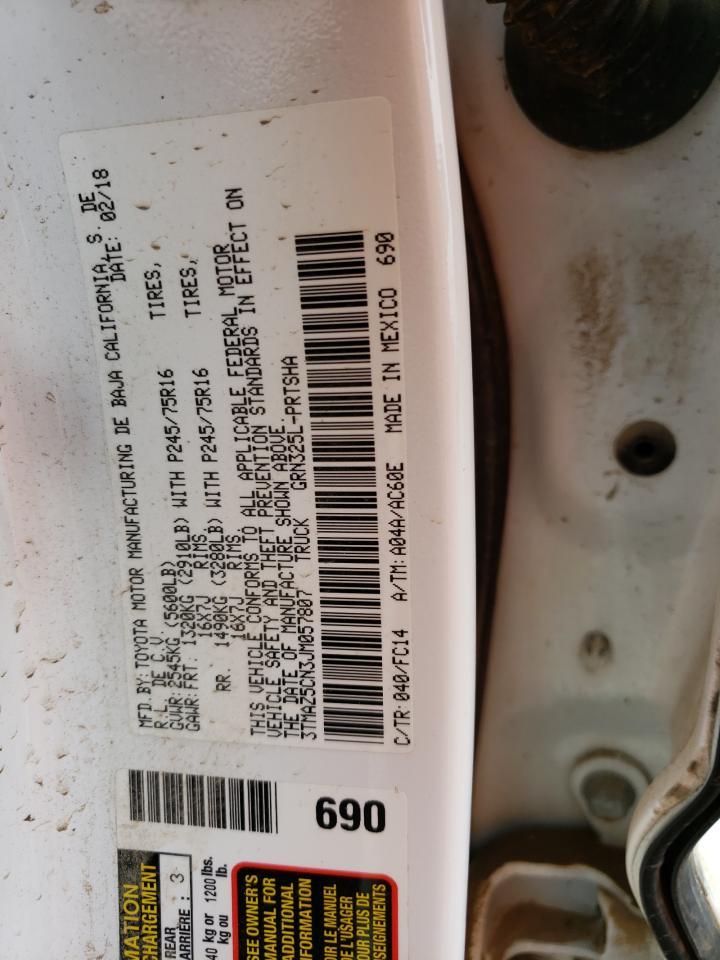 3TMAZ5CN3JM057807 TOYOTA TACOMA 2018