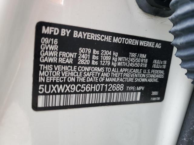 5UXWX9C56H0T12688 2017 BMW X3, photo no. 12