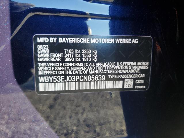 2023 BMW I7 XDRIVE6 WBY53EJ03PCN85639