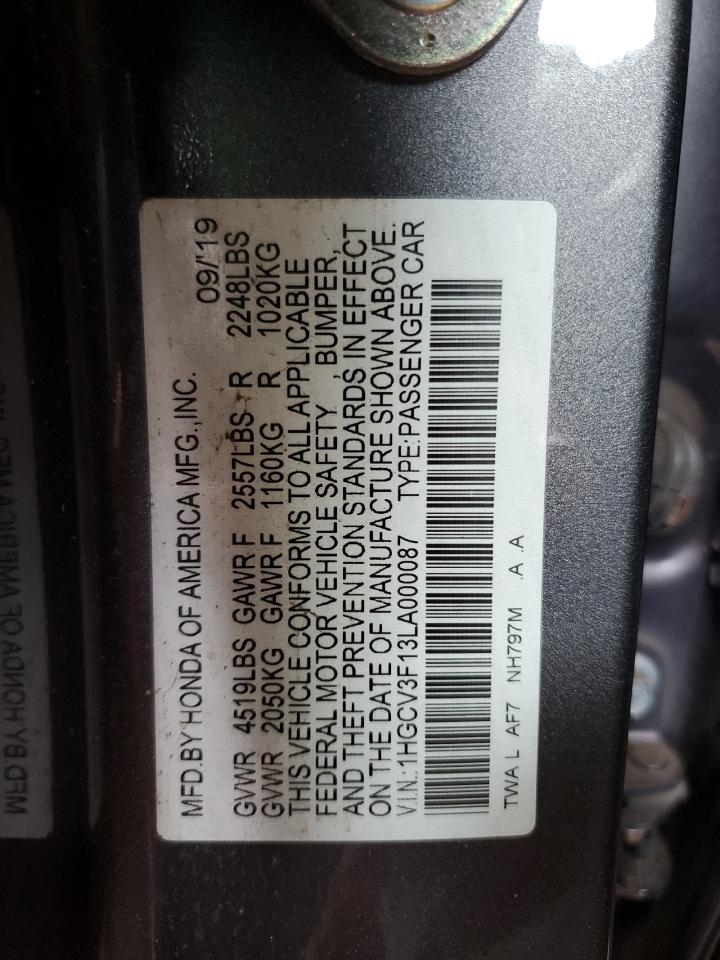1HGCV3F13LA000087 HONDA ACCORD 2020