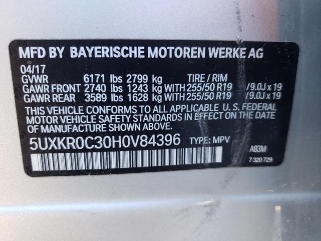 5UXKR0C30H0V84396 2017 BMW X5, photo no. 13