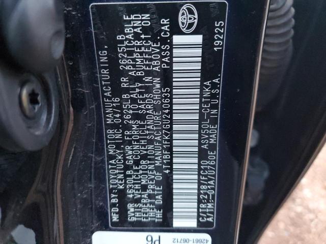 2016 TOYOTA CAMRY LE - 4T1BF1FK7GU240635