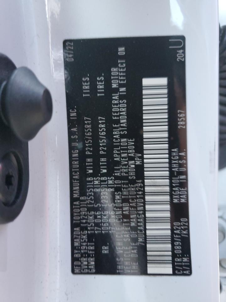 7MUCAAAG4NV014294 TOYOTA COROLLA CR 2022