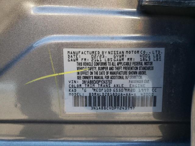 2023 NISSAN SENTRA SV - 3N1AB8CV0PY243797