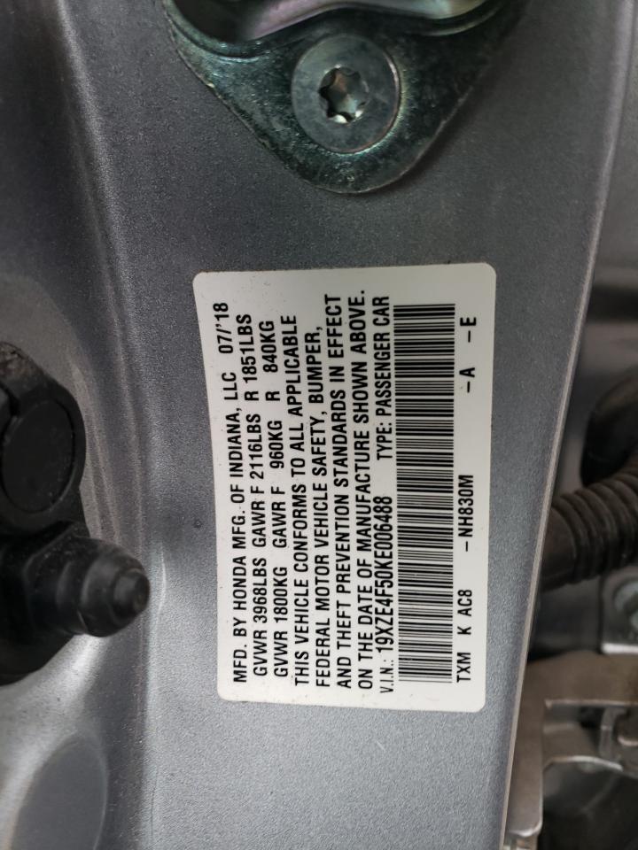 19XZE4F50KE006488 HONDA INSIGHT 2019