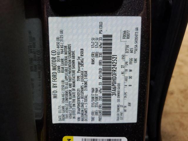 3FA6P0HD3FR242521 | 2015 FORD FUSION SE