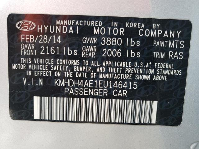 KMHDH4AE1EU146415 | 2014 HYUNDAI ELANTRA SE